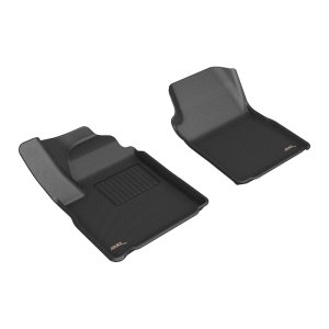 Chevrolet Silverado EV Floor Mats - Front - 3D MAXpider - KAGU Series - Black - `24-`26 Chevrolet Silverado EV Floor Mats - Front - 3D MAXpider - KAGU Series - Black - `24-`26